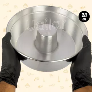 Forma GRANDE 28 cm bolo pudim - 4,5L grande bolão 28x9 cm aluminio assadeira gigante grande bolo grande aniversário confeitaria