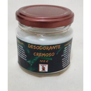 Desodorante Cremoso Vegano Pote de Vidro 120g Tropical Vegan