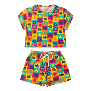 Conjunto Infantil Menina Verão 2 ao 14 - PRONTA ENTREGA
