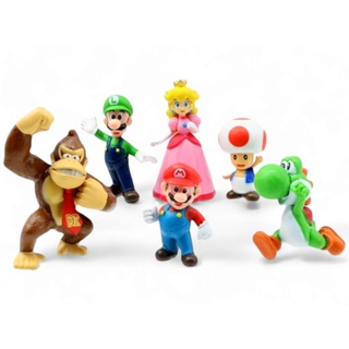 Kit C/6 Bonecos Mario Bros 6cm Turma Coleção Completa. em Oferta na Shopee