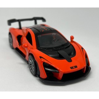 Miniatura McLaren Senna - Metal, Alta Qualidade - Cores Laranja, Vermelha e Branca