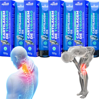 Kit 4 Pomadas Cartilagem de Tubarão para dores musculares e articulares150g em Oferta na Shopee