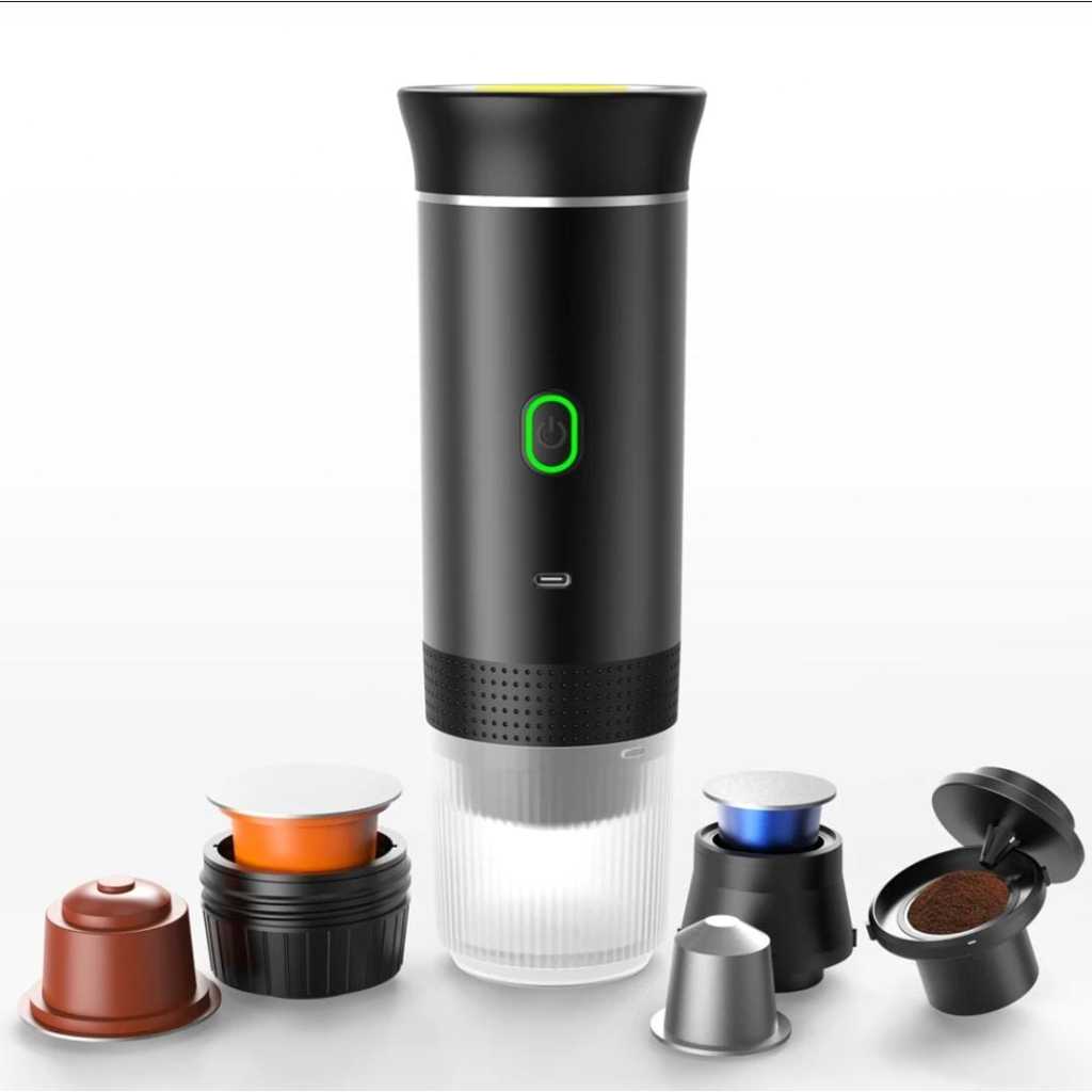 Cafeteira Elétrica Portátil 3 em 1 Esquenta Água Café Espresso