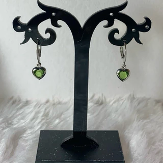 Argola Pequena Pingente Coração em Aço Inoxidável