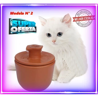 Bebedouro Fonte Gatos e Cachorros Cerâmica 3 Litros Chafariz( Completo) Modelo 2