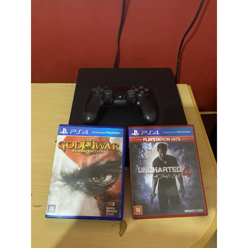 Ps4 com 2 jogos