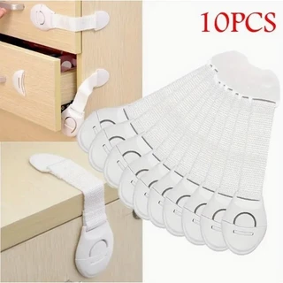 Kit 10  Und Trava Gaveta Armario Segurança Protetor Protecao Bebe Branco em Oferta na Shopee