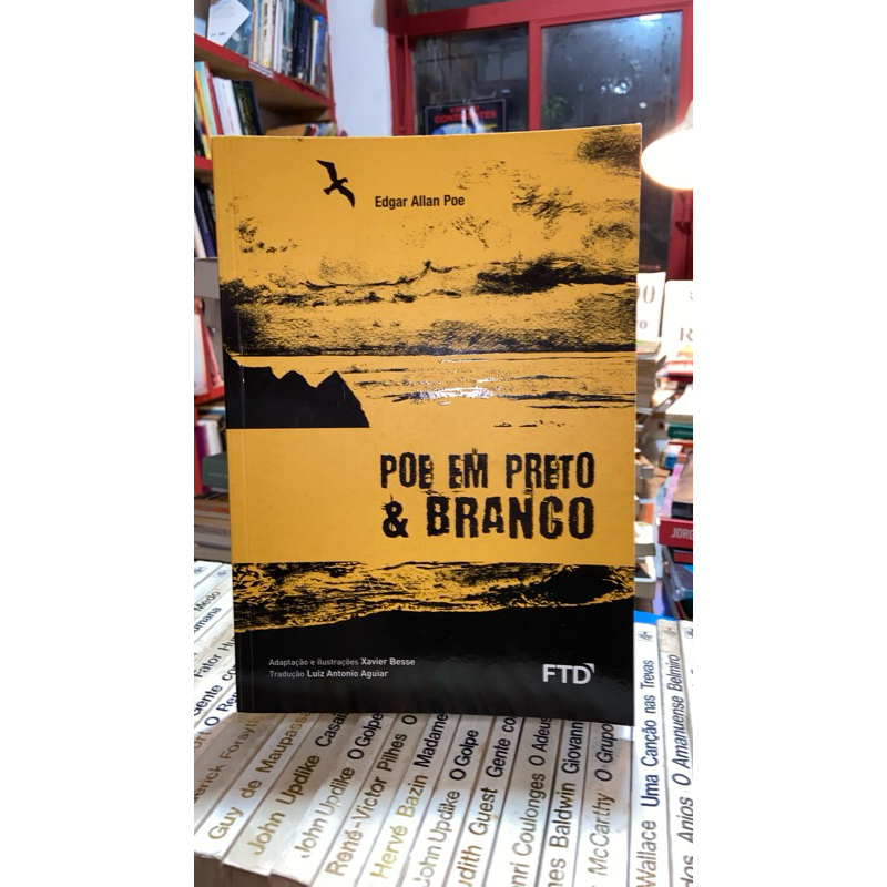 Poe em preto e branco- Edgar Allan Poe | Shopee Brasil
