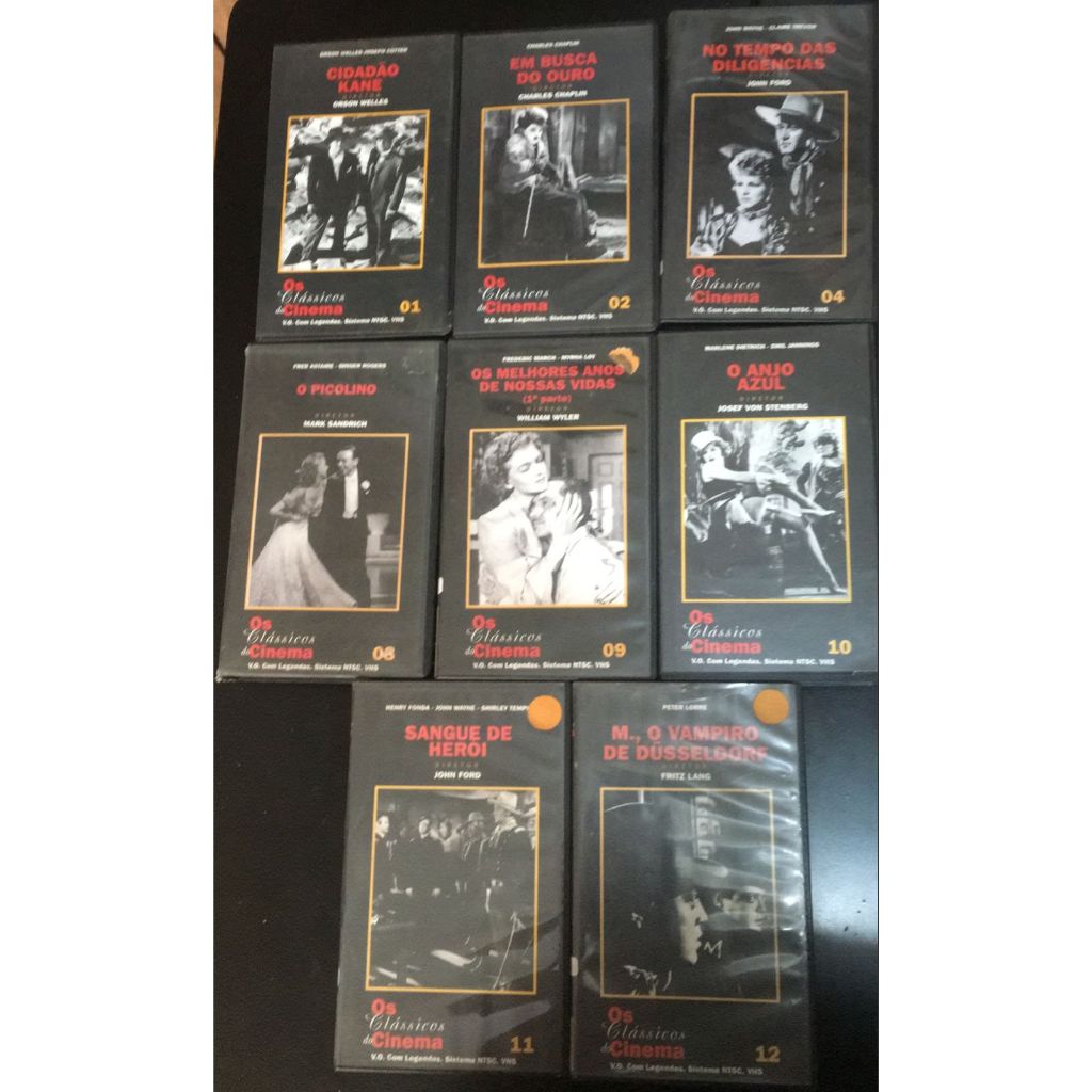 Lote 8 Fitas Vhs Clássicos Do Cinema-altaya-filmax-picolino | Shopee Brasil