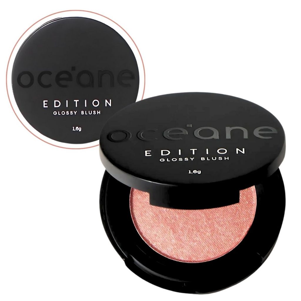 Mini Blush Facial Cintilante Glossy By Oceane | Shopee Brasil
