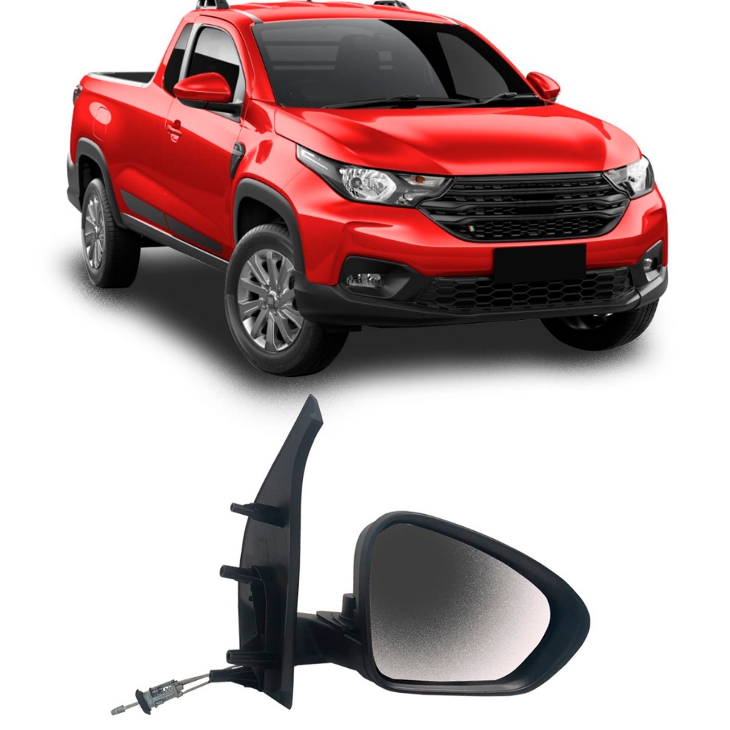 Retrovisor Fiat Strada 2021 2022 2023 2024 Com Controle Ld | Shopee Brasil