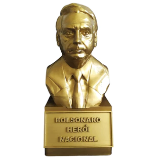 Busto Escultura Jair Bolsonaro Herói Nacional Impressão 3d 15cm