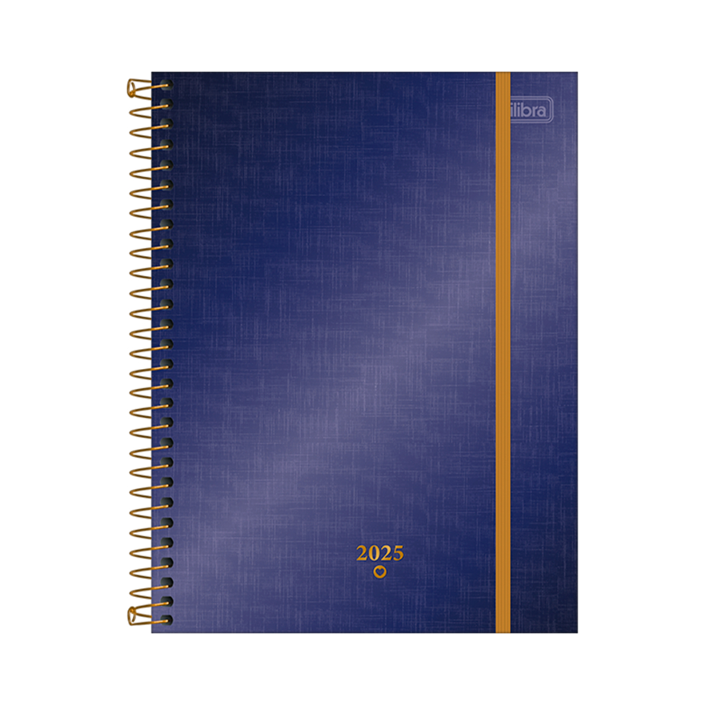 Planner West Village Metalizado Com Elástico M7 2025 Tilibra Shopee