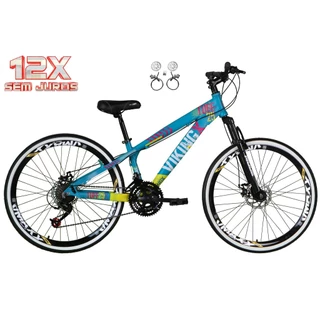 Bicicleta Aro 26 Vikingx Tuff X25 X30 X35 Downhill 21v Freeride Freio Hidráulico(óleo) Vmaxx DH em Oferta na Shopee