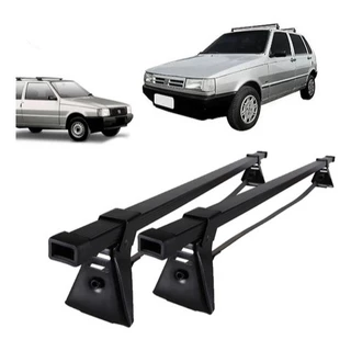 Rack De Teto Bagageiro Aço Compatível com Uno 4 Portas 1990 A 2013
