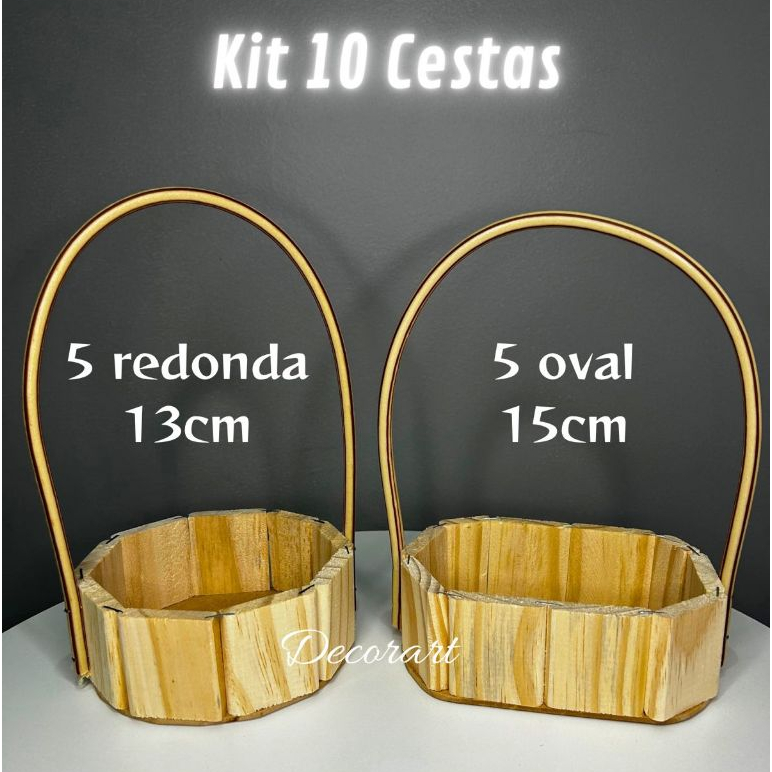 10 Cesta de madeira artesanal para presente dia dos namorados ...