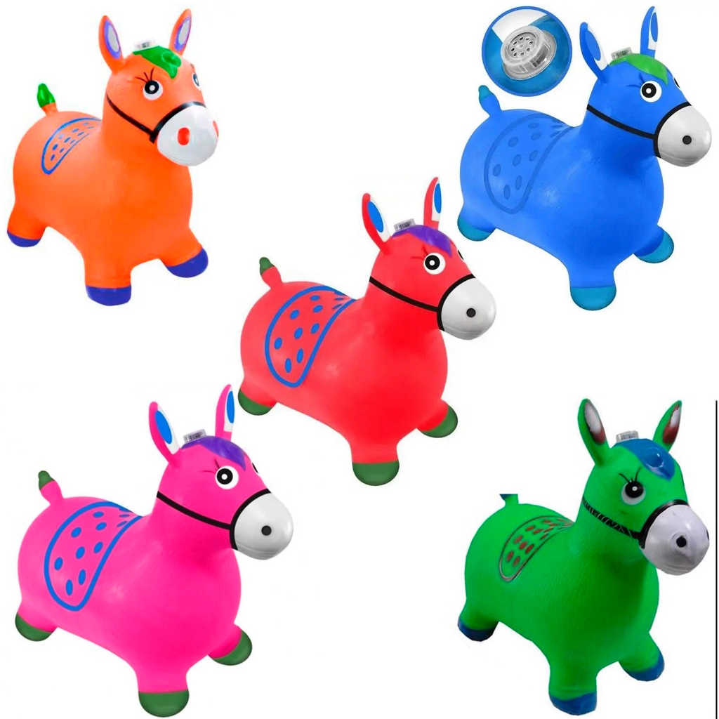 Cavalinho Upa Upa Pula Pula Inflável Musical Brinquedo Infantil ...