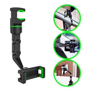 Suporte Celular Multifuncional Carro Espelho Retrovisor Mesa Universal GPS Automóvel Pedestal