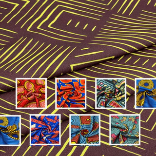 Tecido Crepe Africano Estampado 1,0 x 1,50 Microfibra / Tactel