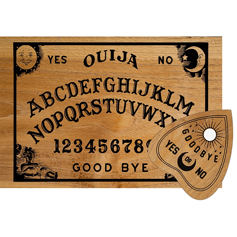 Tabuleiro tabua ouija em madeira pinus wicca jogo espiritos