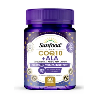 Coenzima Q10 +ALA - Ácido Alfa Lipóico - Sunfood