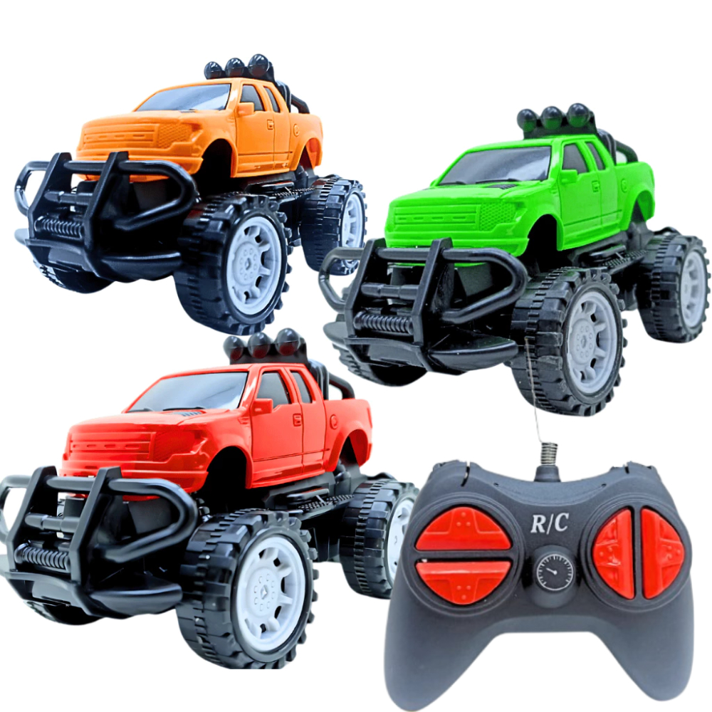 Brinquedo Super Carros Monster Truck Carrinho Match Controle Remoto 7