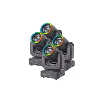 4 Moving Beam Rgbw Head 100w Com Borda 7 gobo + Color + Open
