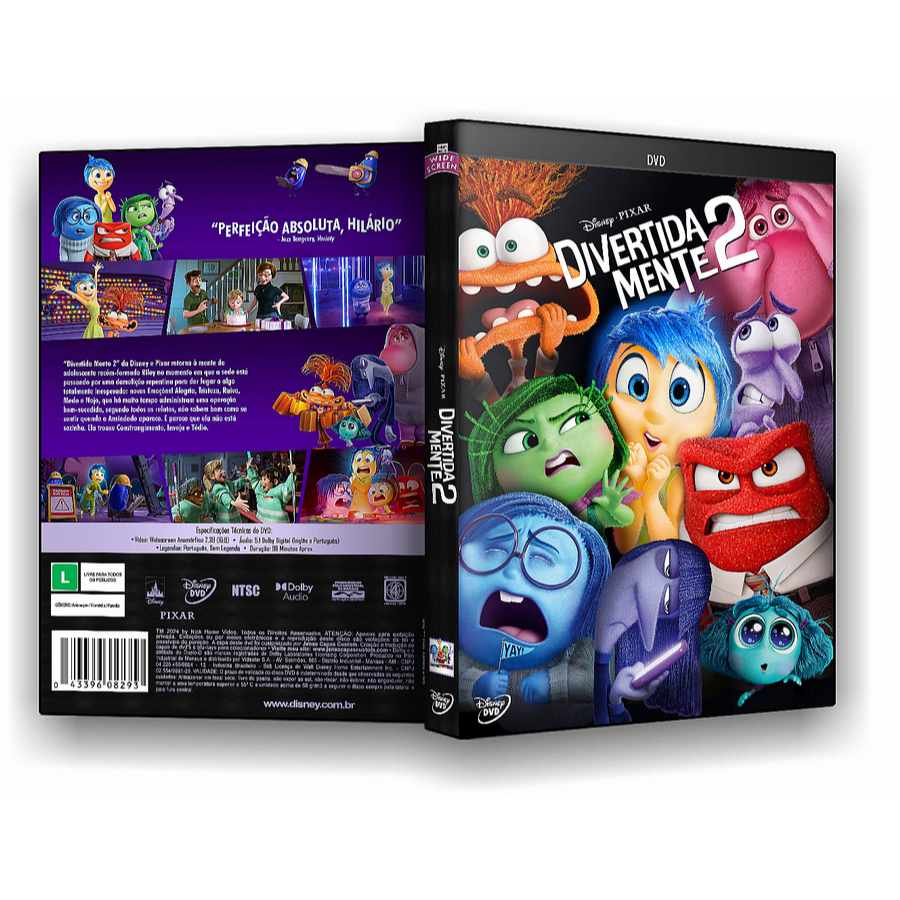 DVD - Divertida Mente 2 (2024)DUB/LEG | Shopee Brasil
