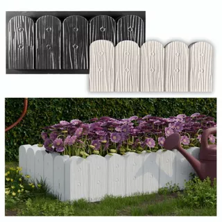 Forma Para Guia De Jardim Cerca Imitação Madeira