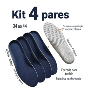 kit palmilha adulta SOFT CONFORMADA,macia em EVA 6MM, tenis,sapato,sapatilha,bota,chuteira
