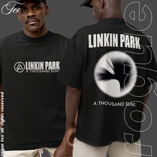 Camiseta Basica e OVERSIZED Linkin Park A Thousand Suns Album Rock N Roll Tour Unissex