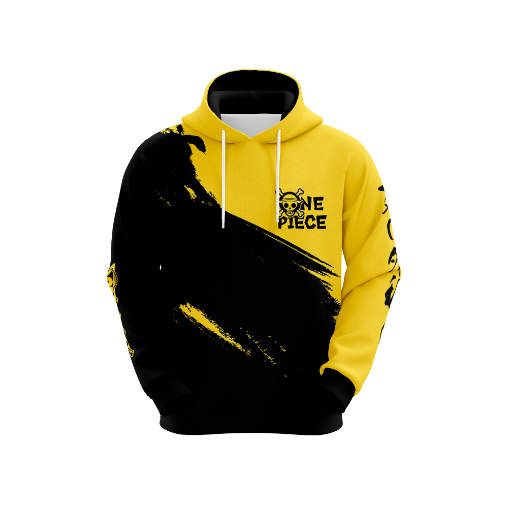 Moletom Anime one piece Trafalgar Law Tinta Amarelo REF 1232