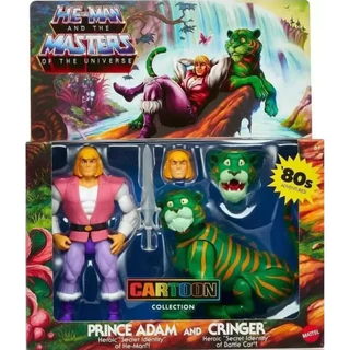 Masters of the Universe: Origins Prince Adam & Cringer (Cartoon Collection) Two-Pack