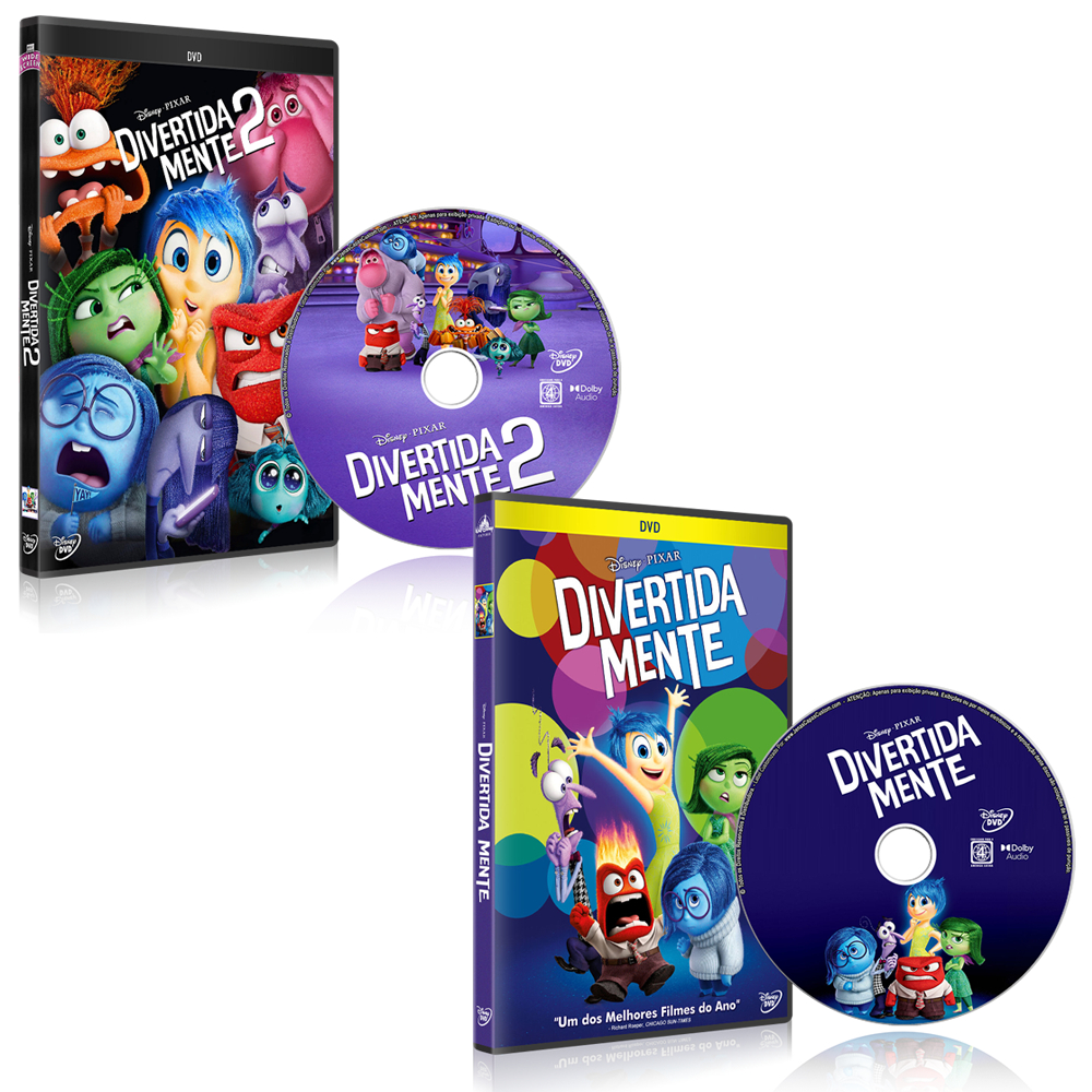 DVD Divertida Mente 2 Dublado e Legendado (2024) - Alta Qualidade