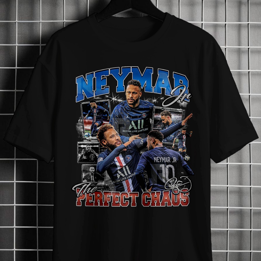 Camiseta Unissex Graphic Neymar PSG Artista Boolteg Camisa 100% Algodão Promoção BTL-091