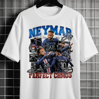 Camiseta Unissex Graphic Neymar PSG Artista Boolteg Camisa 100% Algodão BTL-091