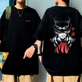 Camisa Camiseta Oversize Algodão Anime Pirata Mangá Haki Novidade