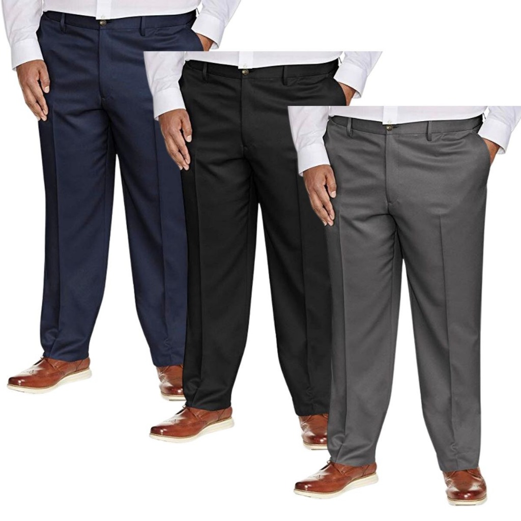 Kit 3 Calças Sociais Masculina Plus Size Em Oxford 52 ao 66