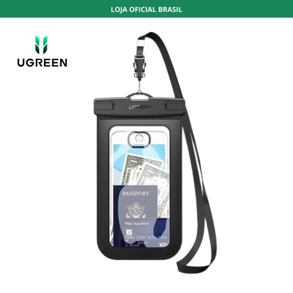 Capa Para Celular A Prova Dagua Ugreen Impermeavel Universal 6.5 polegadas IPX8