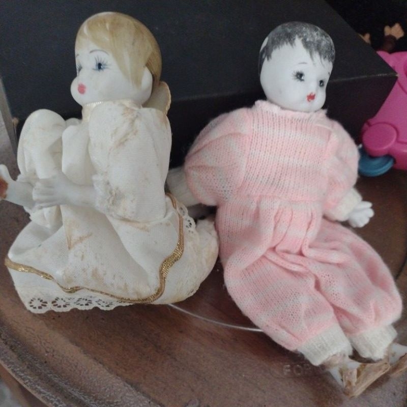 bonecas antigas de porcelana