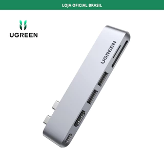 Hub 6 Em 2 Ugreen Usb-c Thunderbolt 3 Gen2 USB 3.1 Hdmi 4k 30Hz Cartão de Memória Sd/tf