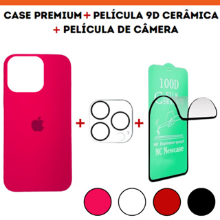 Combo Para Iphone Pro Max Case Premium Aveludada Pel Cula De Cer Mica D Pel Cula De