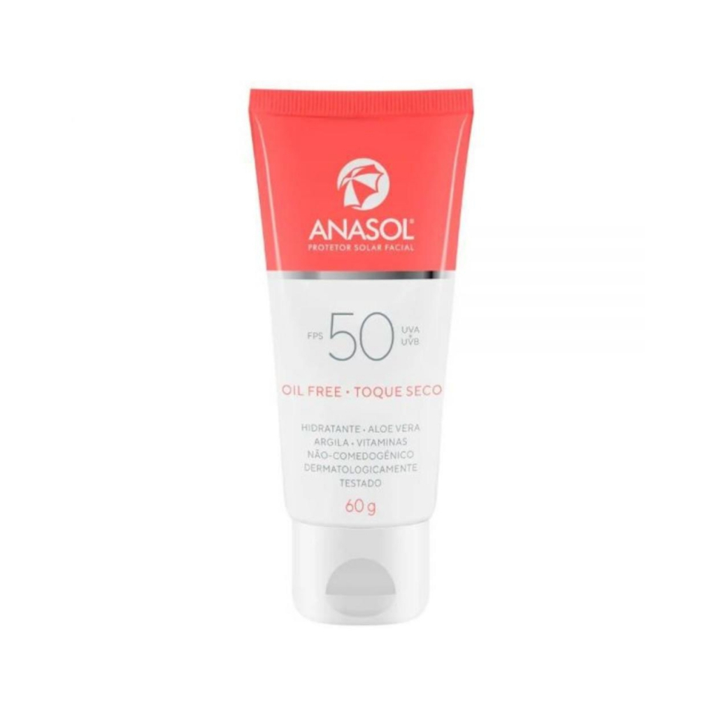 Protetor solar facial FPS50 60g - Anasol