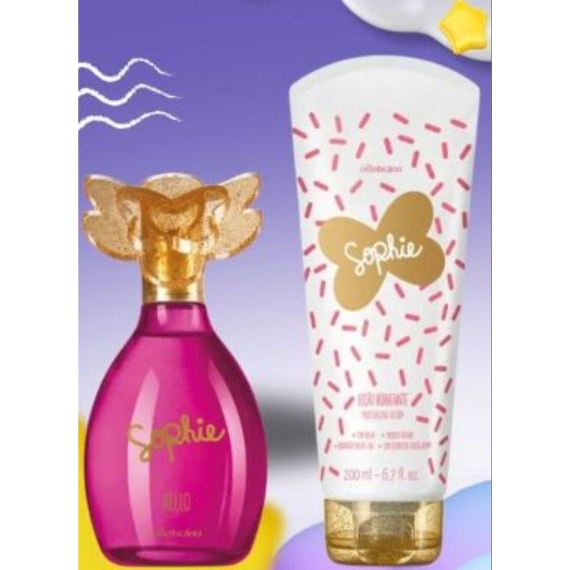 kit presente Sophie hello ou Moana Colônia infantil 100ml O