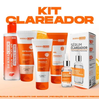 Kit Skincare Vitamina C Clareador e Anti-idade - Dermachem