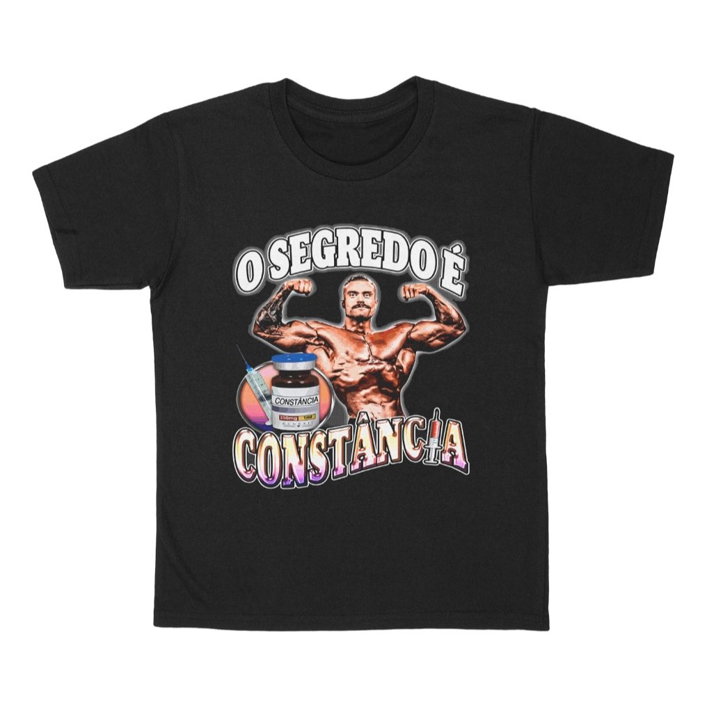 Camiseta Academia O Segredo é Constancia Meme 100% Algodão