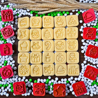Cortadores de Biscoito de Natal - Calendário do Advento + Brinde: 3x Modelos de Calendário do Advento e 15 Receitas para Baixar