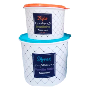 Kit Mantimentos Bistrô 2 Peças / Arroz 5kg Plus + Feijão 2kg TUPPERWARE®