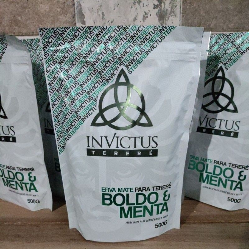 Erva mate para tereré Invictus sabor boldo e menta
