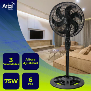Ventilador C/ Pedestal Coluna Forte Barato Silencioso Dormir